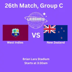 West Indies Vs New Zealand